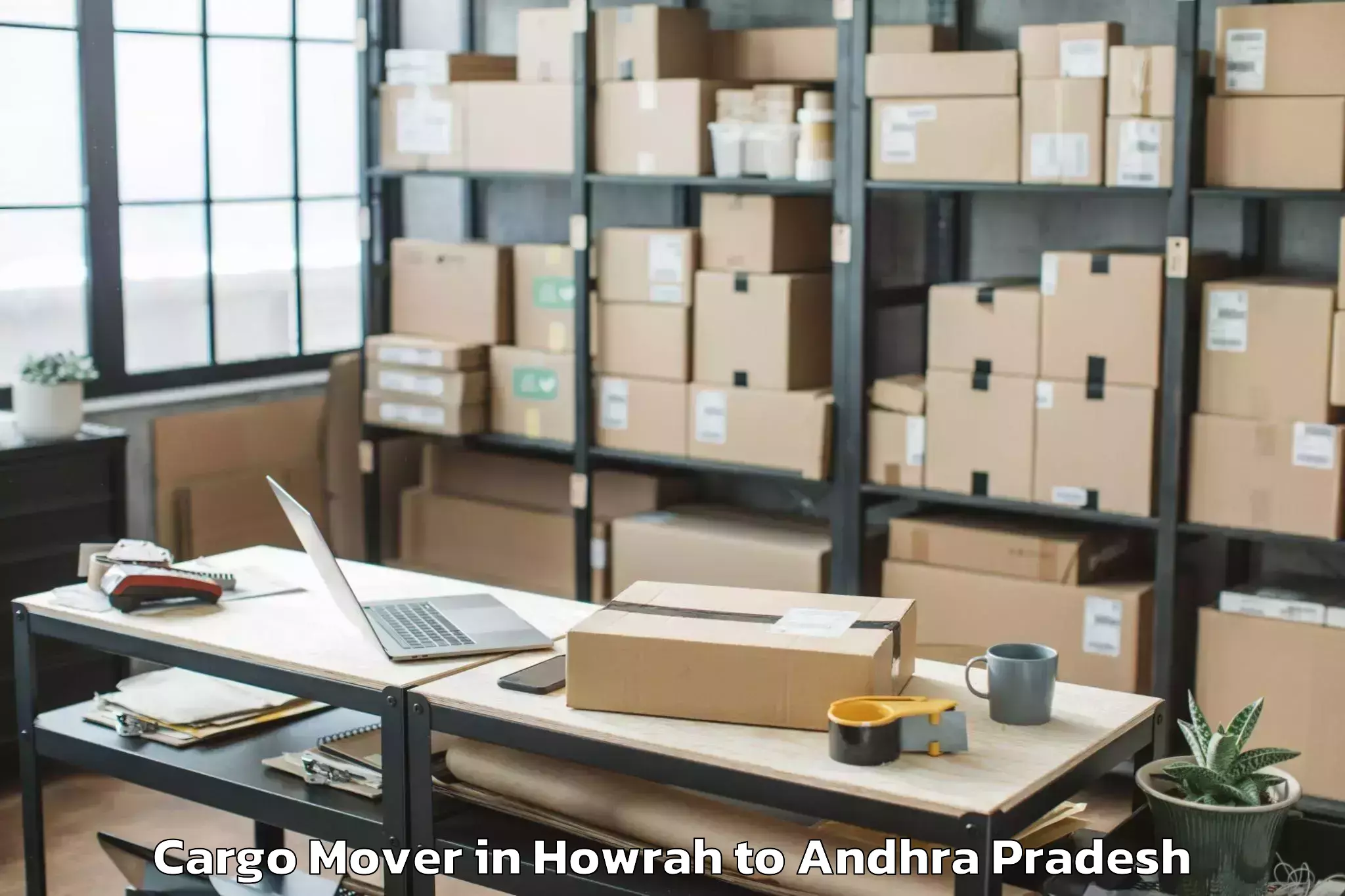 Top Howrah to Peddapappur Cargo Mover Available